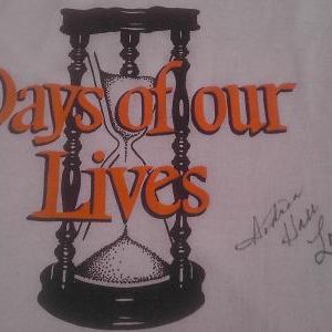 SIGNED! 1982 Days Of Our Lives signed vintage t-shirt