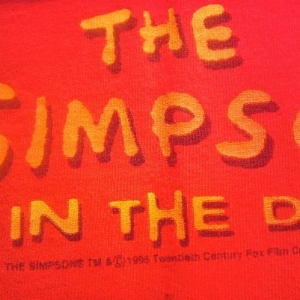 Vintage Homer Simpson the Simpsons in The Dark 95 t-shirt