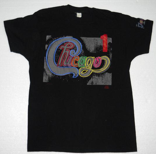 1991 Chicago Rock Band Twenty Concert Tour T Shirt | Defunkd