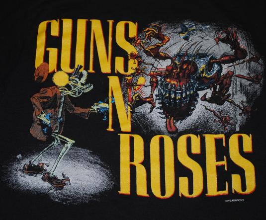 Vintage 1987 Guns N Roses Apetite For Destruction Tour Shirt | Defunkd