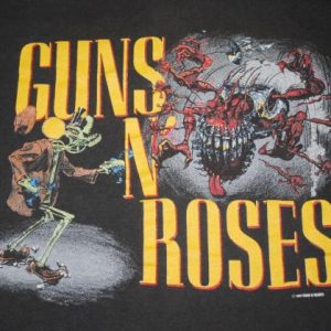 VINTAGE GUNS N ROSES 1987 GRAPHIC RAPE SCENE T-SHIRT *