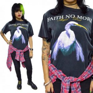 Vintage 80s Faith No More Angel Dust Tour Concert T Shirt L