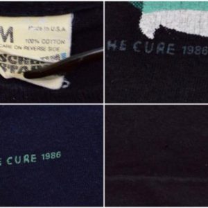 Vintage 80s The Cure Staring At The Sea T Shirt Sz M