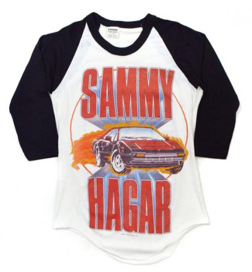 Vintage 80s Sammy Hagar Can't Drive 55 Raglan Jersey T Shirt