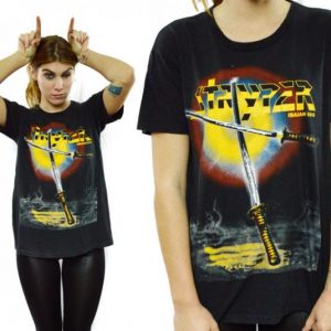 Vintage 80s STRYPER Soldiers Under Command Christian Metal T