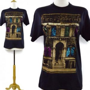 Vintage 80s Led Zeppelin Physical Graffiti T Shirt Sz M