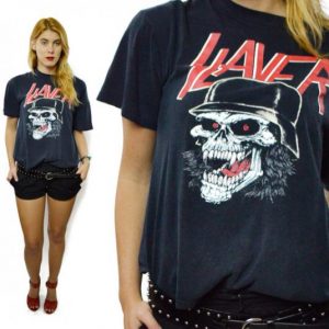 Vintage 90s Slayer Wehrmacht Slaytanic T Shirt Sz L