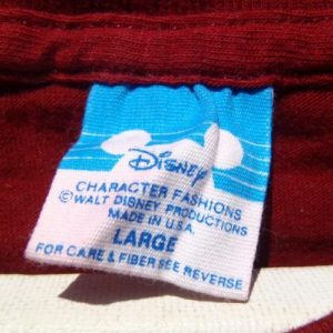 Vintage 1980s Walt Disney World Garnet Souvenir T-Shirt M/L