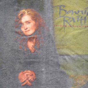 Vintage 1990s Bonnie Raitt White Concert T-Shirt XL