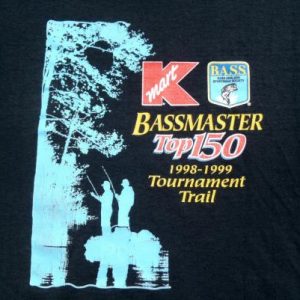 Vintage 1990s K Mart Bassmaster Black T-Shirt L/XL