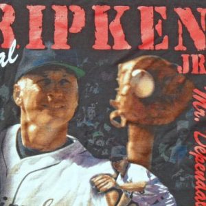 Vintage 1990s Cal Ripken Jr Mr Dependable Black T-Shirt L