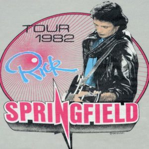 RESERVED Vintage 1982 Rick Springfield Gray T Shirt S/M