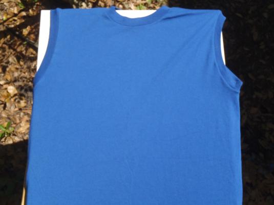 Vintage 1980s Blue Muscle Shirt L | Defunkd
