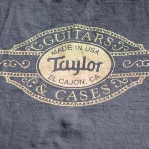 Vintage 1990s Taylor Guitars Black Cotton T-Shirt XL