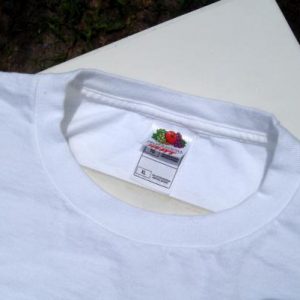 Vintage 1990s Enron Utility Corporate Logo White Cotton T-Shirt XL