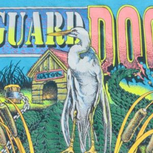 Vintage 1980s Guard Dog Gator Florida Aqua T-Shirt XL