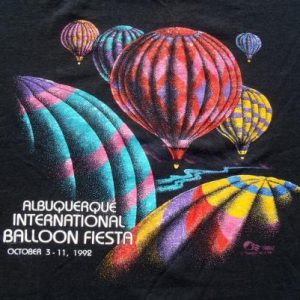 Vintage 1990s Albuquerque Balloon Fiesta Black T-Shirt L