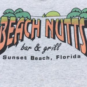 Vintage 1980s Beach Nutts Sunset Beach FL Souvenir T-Shirt L