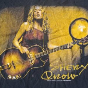 Vintage 1999 Sheryl Crow Globe Sessions Black Cotton T-Shirt