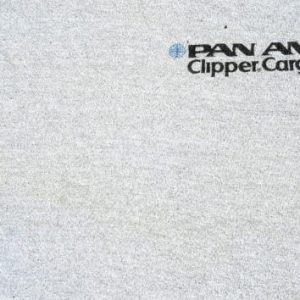 Vintage 1970s Pan Am Clipper Cargo Heather Gray T-Shirt S