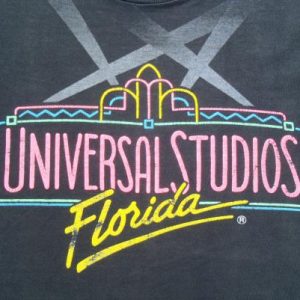 Vintage 1990s Universal Studios Florida Black T-Shirt M