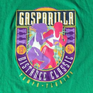 Vintage 1994 Gasparilla Distance Classic Green T-Shirt L