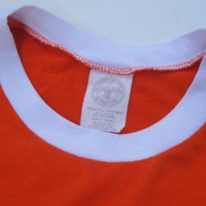 Vintage 1980s Tiger Cub Scout Orange Ringer T-Shirt S/M