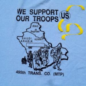 Vintage 1990s We Support Our Troops Desert Storm T-Shirt L