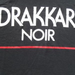 Vintage 1990s Drakkar Noir Mens Cologne Black T Shirt XL