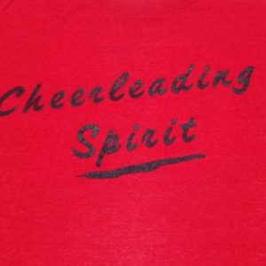 Vintage 1980s Red Cheerleading Spirit T-Shirt M