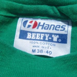 Vintage 1980s Perrier Water Green Advertising T-Shirt M