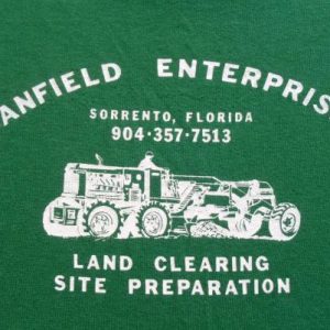 Vintage 1980s Canfield Tractor Sorrento FL Green T-Shirt L