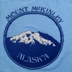 Vintage 1980s Mount McKinley Alaska Souvenir T-Shirt M/L