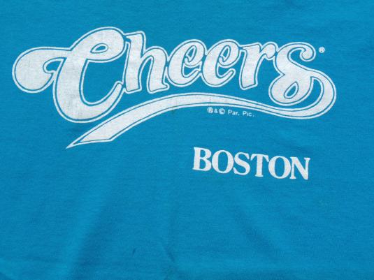 Vintage 1990s Cheers Boston Aqua Blue Souvenir T Shirt M | Defunkd