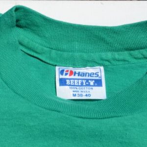 Vintage 1980s Greene Turtle Softball Team Green T Shirt M