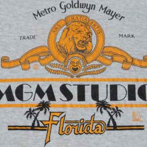 Vintage 1980s Disney MGM Knockoff Souvenir Gray T Shirt XL