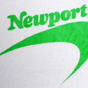 Vintage 1980s Newport Cigarettes White T-Shirt XL