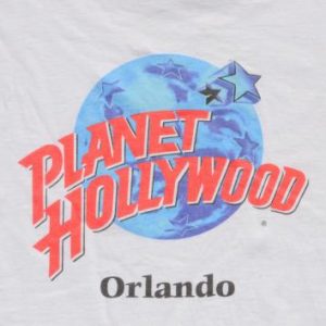 Vintage 1990s Planet Hollywood White Souvenir T-Shirt L/XL