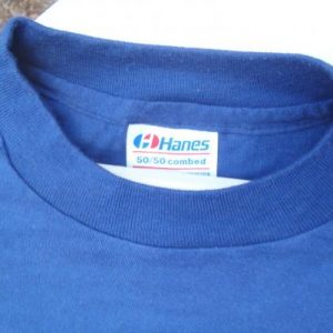 Vintage 1980s Blue WFTV Challenge Run Burger King T Shirt S/M