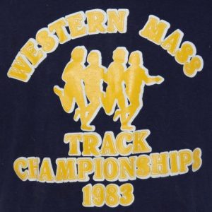 Vintage 1983 Western Mass Track Champions 1980s T-Shirt