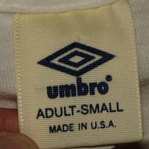 Vintage umbro deals jersey tag