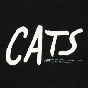 Vintage 1980s Broadway CATS Musical T Shirt