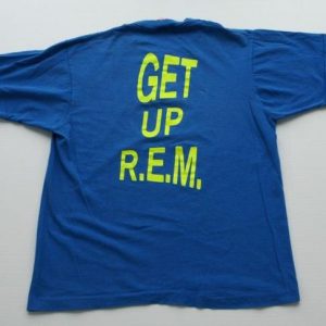 Vintage 1980s 1989 R.E.M. REM Get Up Concert Tour T Shirt