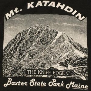 Vintage Maine Mt Katahdin Appalachian Trail T-Shirt