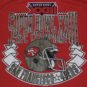 Vintage 1988 San Francisco 49ers Super Bowl T-Shirt 80s