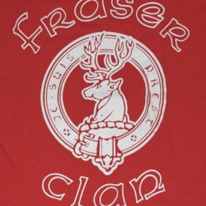 Vintage 1980s Fraser Clan Reindeer Soft Thin T-shirt