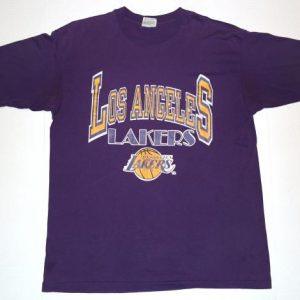 Vintage 1980s LA LAKERS Los Angeles NBA Basketball T-Shirt