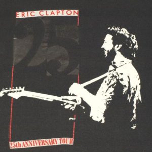 VTG 1980s ERIC CLAPTON 25th Anniversary Tour T-Shirt