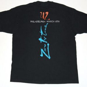 Vintage 1991 U2 Zoo TV Philadelphia Concert Tour T-shirt 90s