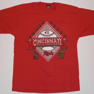 Vintage 1990 CINCINNATI REDS NL Champion Baseball T-Shirt